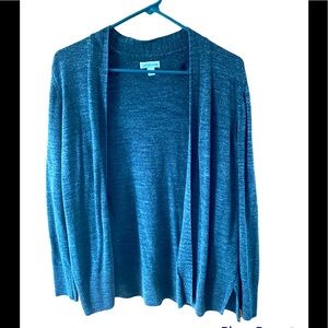 Croft & Barrow heathered grey cardigan. Sz M